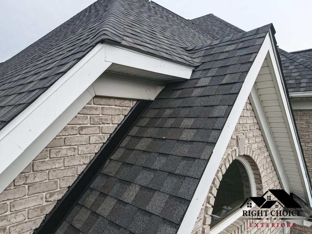 Shingle installation in progress on a Stark County roof