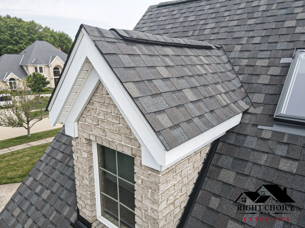 New roof installation by Right Choice Exteriors near Canton, Ohio